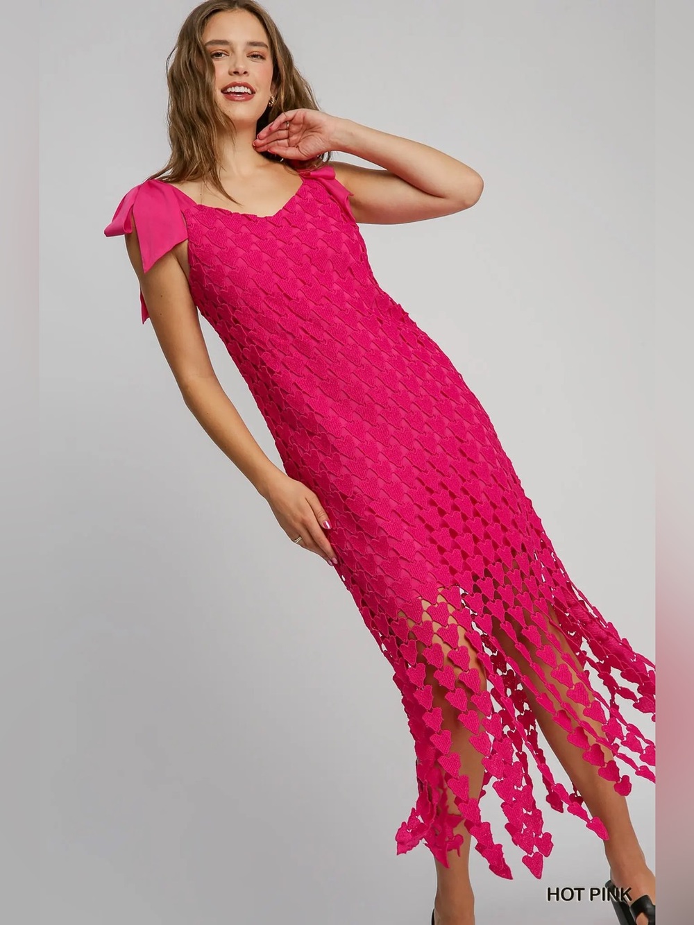 Umgee Heart Lace Maxi Dress - Picture 3 of 4